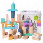 Cuburi din lemn pentru copii 18+ luni 100 piese