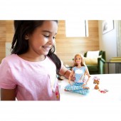 Set Barbie Pentru Fetite by Mattel Wellness and Fitness papusa mediteaza