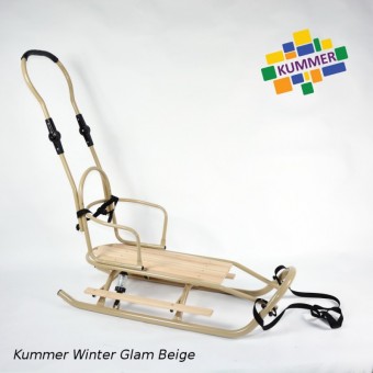 Saniuta pentru copii cu spatar Kummer Winter Glam