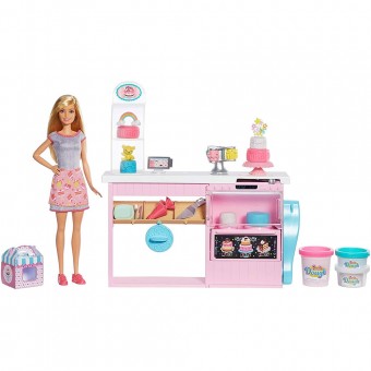Set Barbie Pentru Fetite, by Mattel I can be Papusa cu cofetarie 