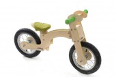 Bicicleta de balans din lemn pentru copii 36luni+ Pipello Lilly Green