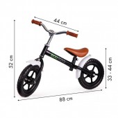 Bicicleta fara pedale cu aripi la roti Pentru Copii, Ecotoys N2004 - Negru