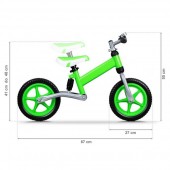 Bicicleta fara pedale Pentru Copii, ECOTOYS  – Verde