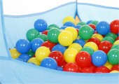 Cort de joaca cu 250 bile Fun Time Bath of Balls blue