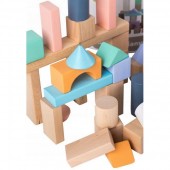 Cuburi din lemn pentru copii 18+ luni 100 piese
