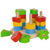 Jucarie din lemn Play Eichhorn Stacking Toy