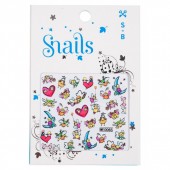 Lac Snails Fleur Rose+Creion Decorativ si Sticker