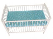 Lenjerie Pat Copii Crown Turquoise 3 Piese 120x60