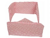 Lenjerie Pat Copii Crowns Pink 4+1 Piese 120x60