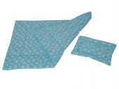 Lenjerie Pat Copii Crowns Turquoise 4+1 Piese 120x60