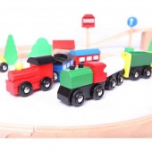 Linie de tren din lemn Pentru Copii