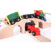 Linie de tren din lemn Pentru Copii