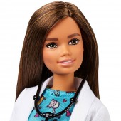Papusa Barbie Pentru Fetite, by Mattel Careers Medic veterinar cu figurina pisica