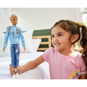 Papusa Barbie Pentru Fetite, by Mattel Modern Princess Theme Printul Ken