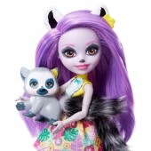 Papusa Pentru Fete, Enchantimals by Mattel Larisa Lemur cu figurina Rinolet