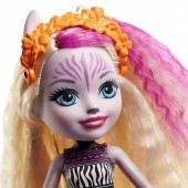 Papusa Pentru Fete, Enchantimals by Mattel Zadie Zebra cu figurina Ref