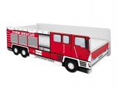 Pat Tineret Pentru Copii Fire Truck-160x80
