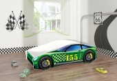 Pat Tineret Pentru Copii Race Car 04 Green-140x70