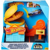 Pista de masini Pentru Copii, Hot Wheels by Mattel City Downtown Burger Dash cu masinuta
