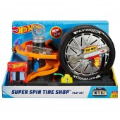 Pista de masini Hot Wheels by Mattel City Super Spin Tire Shop