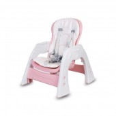 Scaun de masa Pentru Copii, Sun Baby 2 in 1 007 - Pink