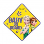 Semn de avertizare Baby on Board Frozen Seven