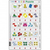 Set 12 Puzzle-uri 1-2-3, 25 Piese Larsen