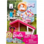 Set Barbie Pentru Fetite,  by Mattel Estate Casuta catei cu accesorii