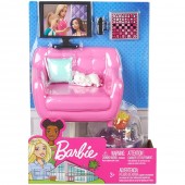 Set Barbie Pentru Fetite, by Mattel Estate Mobila sufragerie cu accesorii FXG36