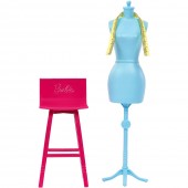 Set Barbie Pentru Fetite, by Mattel I can be Croitorie FXP10 cu accesorii
