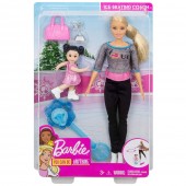 Set Barbie Pentru Fetite by Mattel I can be Sport 2 papusi cu accesorii FXP38