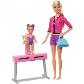 Set Barbie Pentru Fetite by Mattel I can be Sport 2 papusi cu accesorii 
