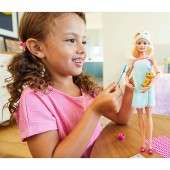 Set Barbie Pentru Fetite, by Mattel Wellness and Fitness papusa cu figurina si accesorii 
