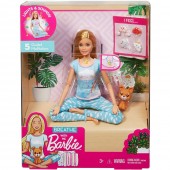 Set Barbie Pentru Fetite by Mattel Wellness and Fitness papusa mediteaza