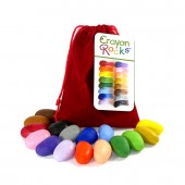 Set de 16 creioane cerate copii 3+Ani Crayon Rocks