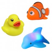Set jucarii pentru baie luminoase cu senzor Floating Blinkies