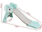 Tobogan Pentru Copii Bear Turquoise 143 cm