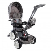 Tricicleta cu sezut reversibil Pentru Copii Sun Baby Little Tiger - Melange Grey