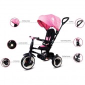 Tricicleta cu sezut reversibil Pentru Copii, Sun Baby 013 Qplay Rito - Pink