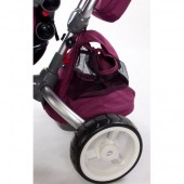 Tricicleta cu sezut reversibil Pentru Copii Sun Baby Little Tiger - Burgundy