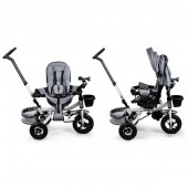 Tricicleta cu sezut rotativ Pentru Copii, Ecotoys JM-068-17 - Gri 