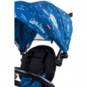 Tricicleta pliabila cu roti gonflabile Pentru Copii, Sun Baby 014 Qplay Rito - Blue 